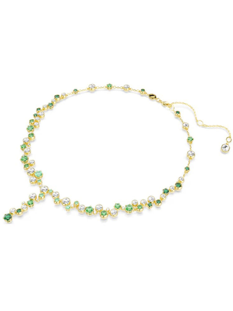 COLLANA DONNA CONSTELLA A Y CON ZIRCONI BIANCHI E VERDI SWAROVSKI