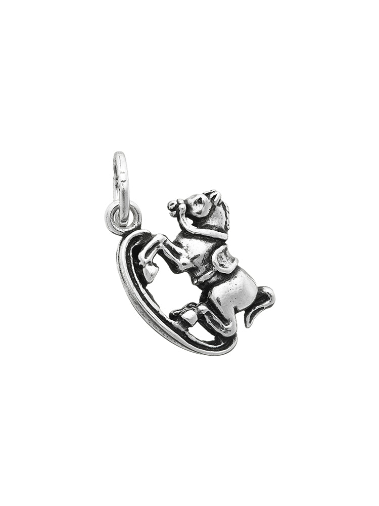CHARM DONNA CAVALLO A DONDOLO IN ARGENTO 925 GIOVANNI RASPINI