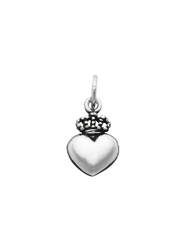 CHARM DONNA CUORE CORONA IN ARGENTO 925 GIOVANNI RASPINI
