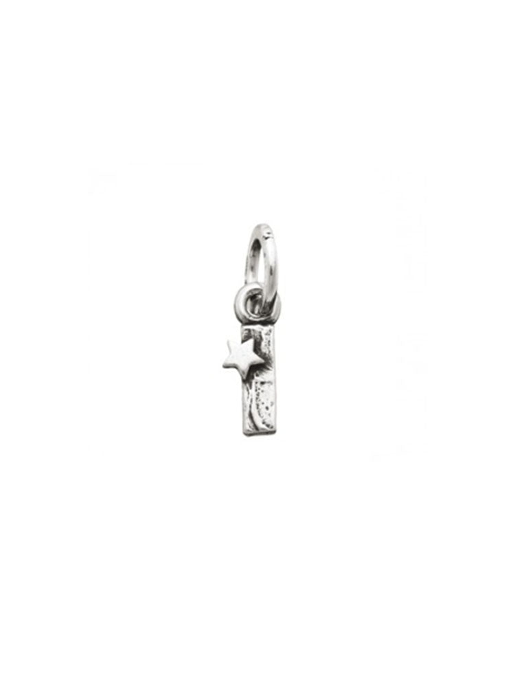 CHARM UNISEX LETTERA I CON STELLE IN ARGENTO 925 GIOVANNI RASPINI