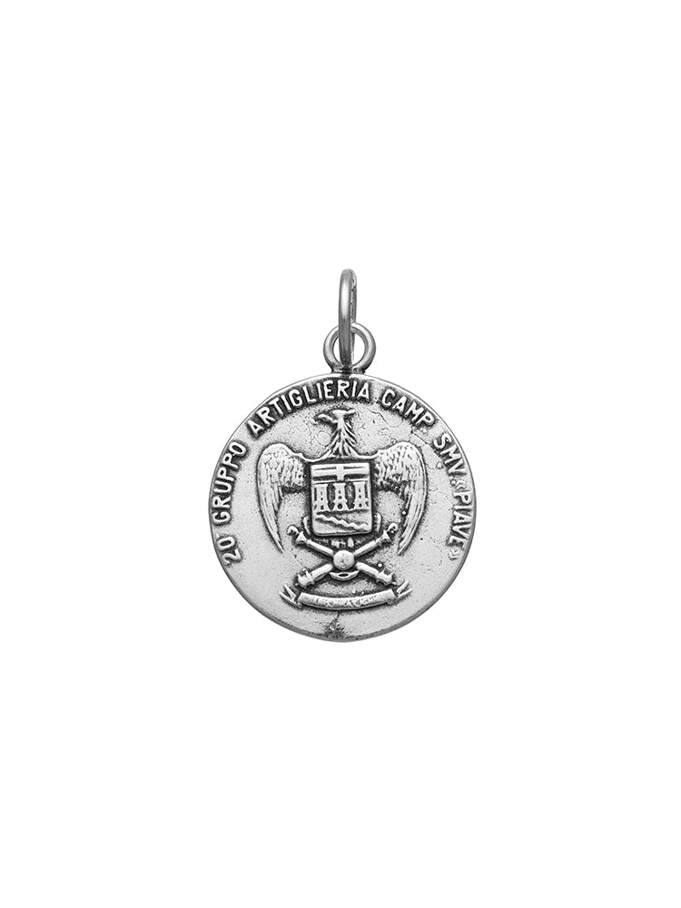 CHARM UNISEX MEDAGLIA CARRIARMATI IN ARGENTO 925 GIOVANNI RASPINI