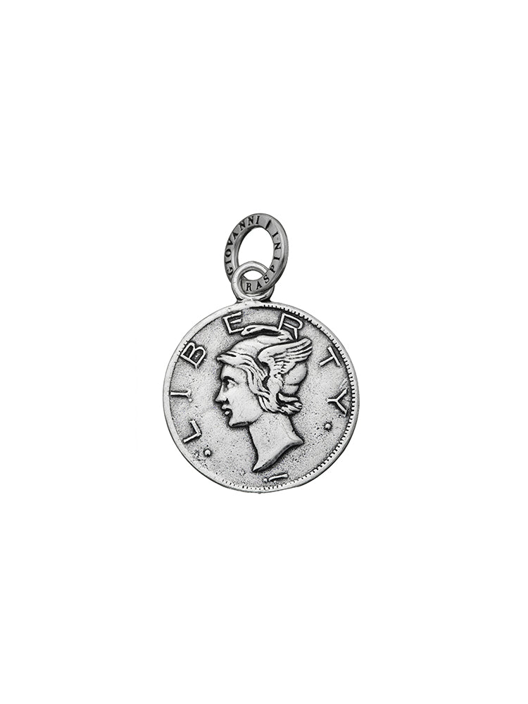 CHARM DONNA MEDAGLIA LIBERTY IN ARGENTO 925 GIOVANNI RASPINI