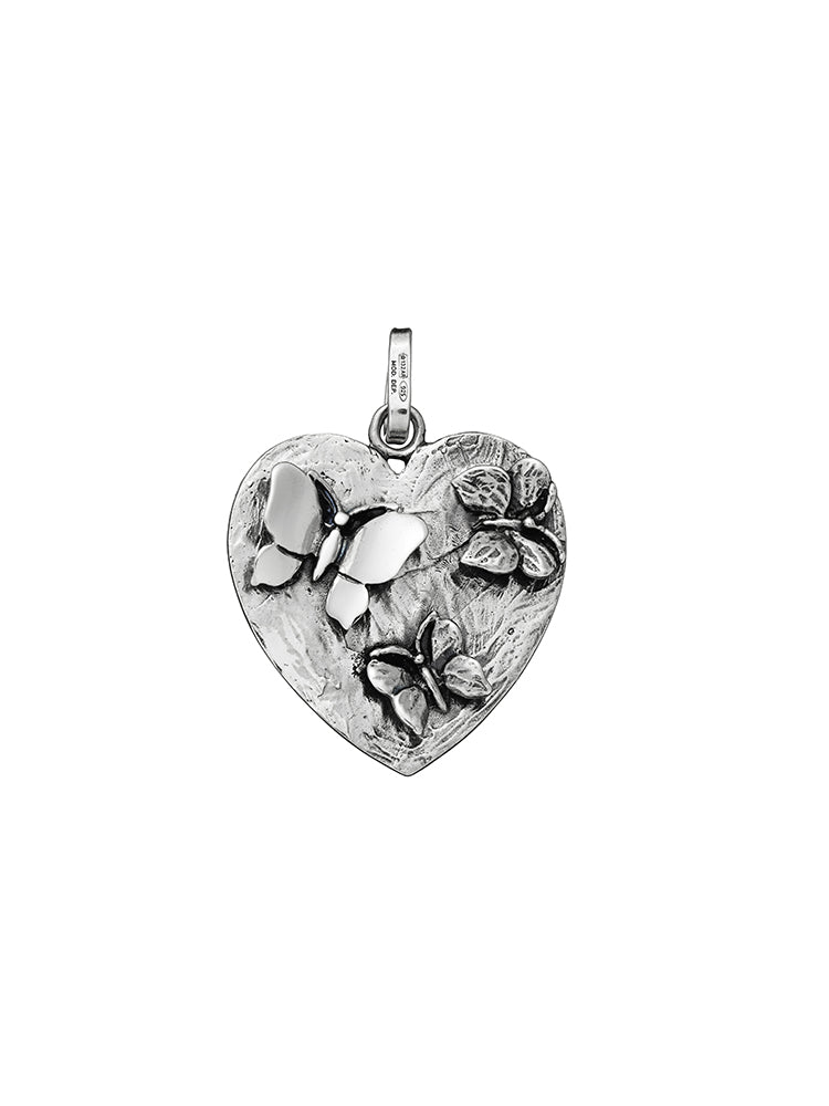 CHARM DONNA LE FARFALLE NEL CUORE IN ARGENTO 925 GIOVANNI RASPINI