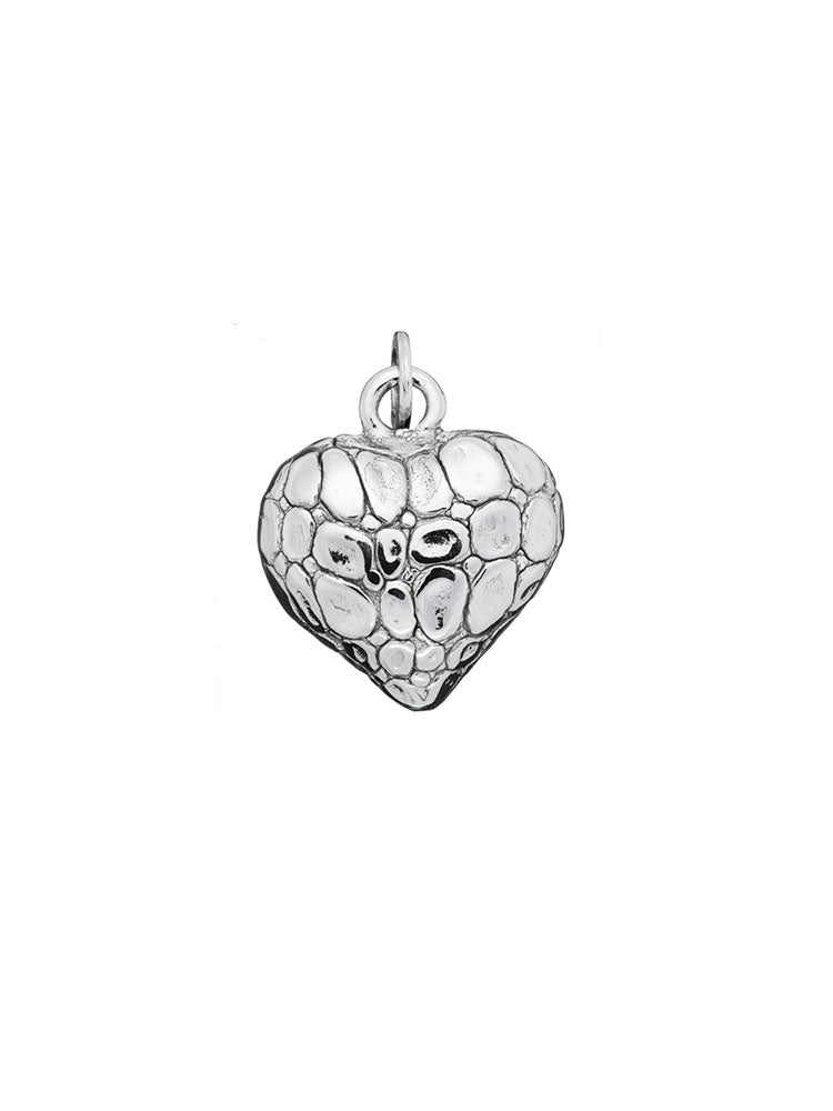 CHARM DONNA CUORE COCCODRILLO IN ARGENTO 925 GIOVANNI RASPINI