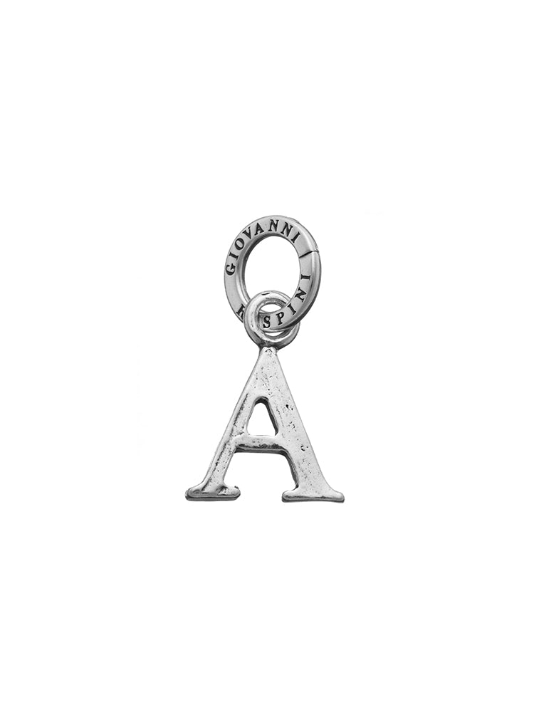 CHARM UNISEX LETTERA LOGO A IN ARGENTO 925 GIOVANNI RASPINI