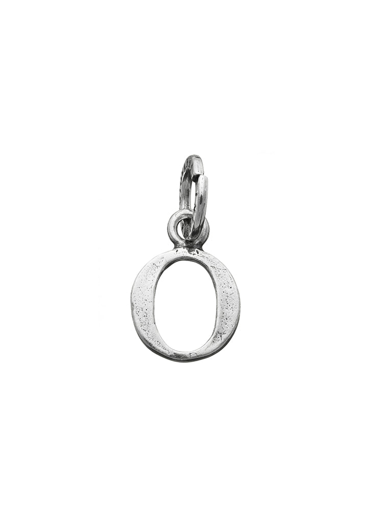 CHARM UNISEX LETTERA LOGO O IN ARGENTO 925 GIOVANNI RASPINI