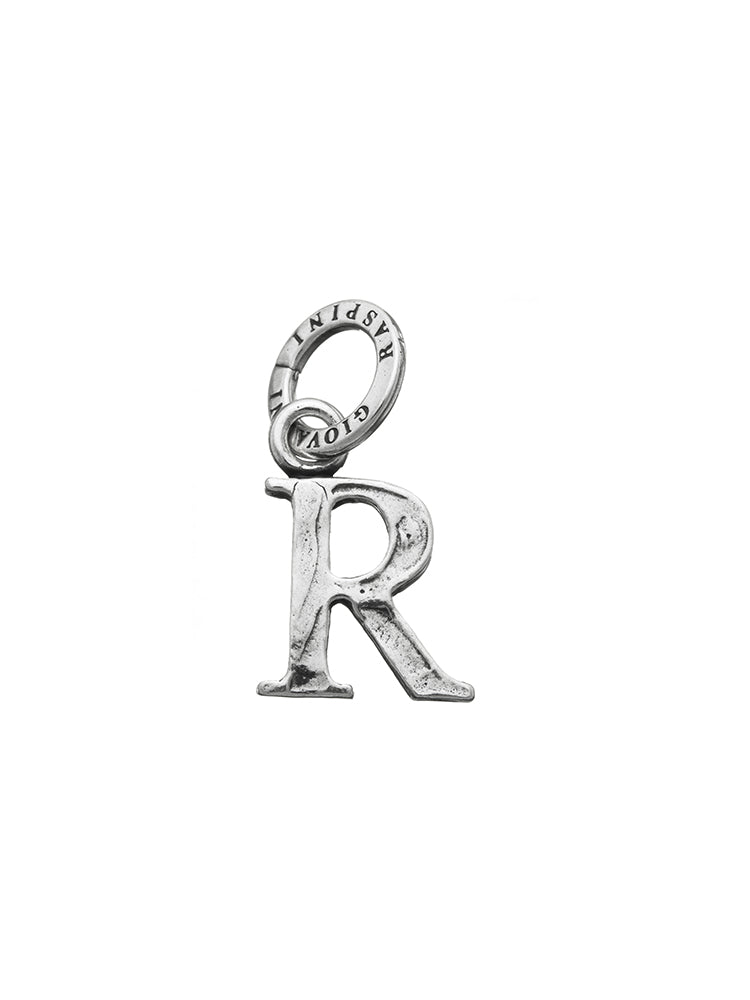 CHARM UNISEX LETTERA LOGO R IN ARGENTO 925 GIOVANNI RASPINI