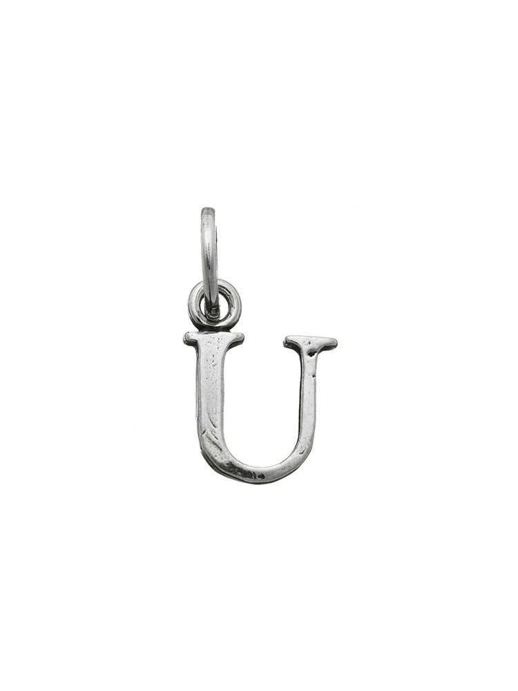 CHARM UNISEX LETTERA LOGO U IN ARGENTO 925 GIOVANNI RASPINI