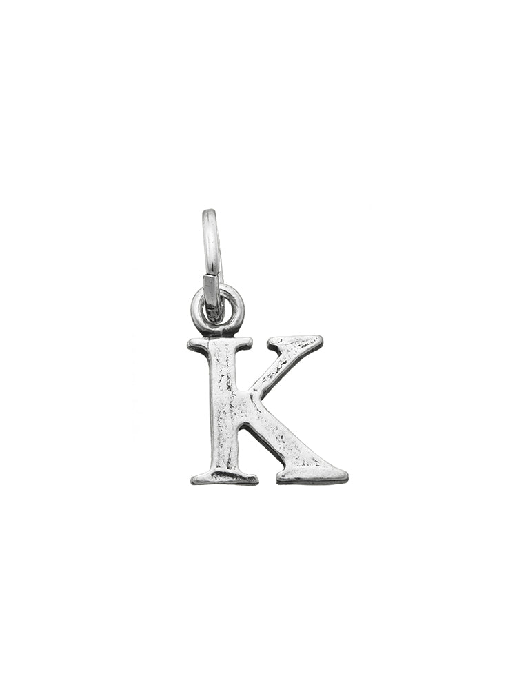 CHARM UNISEX LETTERA LOGO K IN ARGENTO 925 GIOVANNI RASPINI