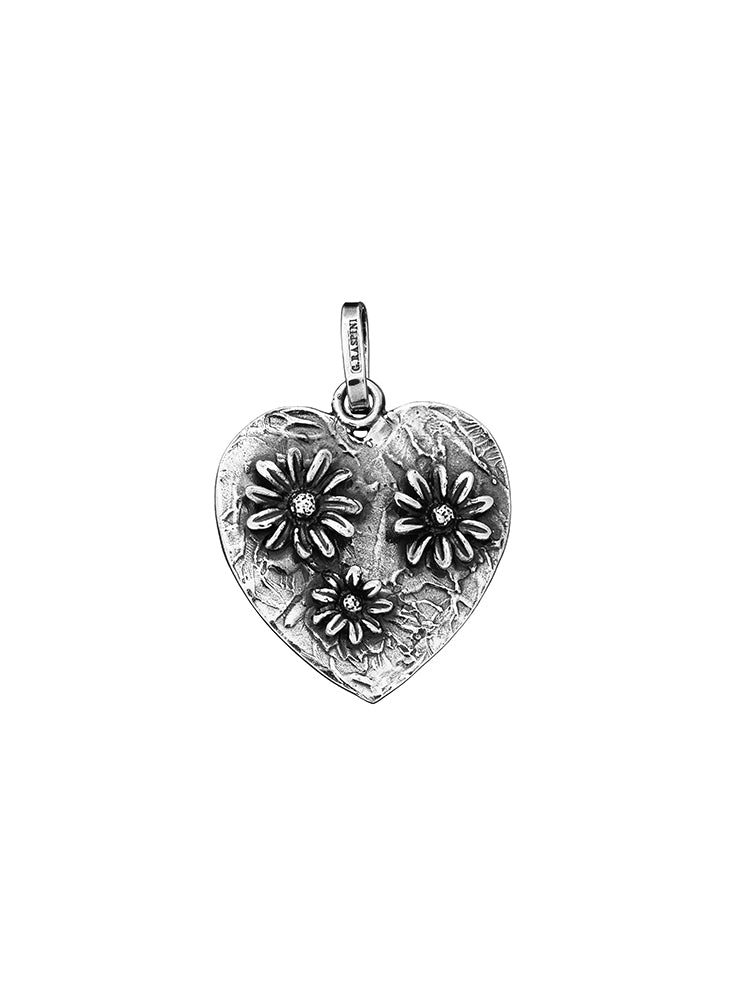 CHARM DONNA I FIORI NEL CUORE IN ARGENTO 925 GIOVANNI RASPINI