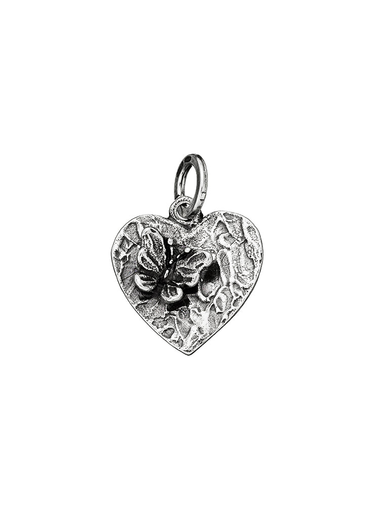 CHARM DONNA LA FARFALLA NEL CUORE IN ARGENTO 925 GIOVANNI RASPINI