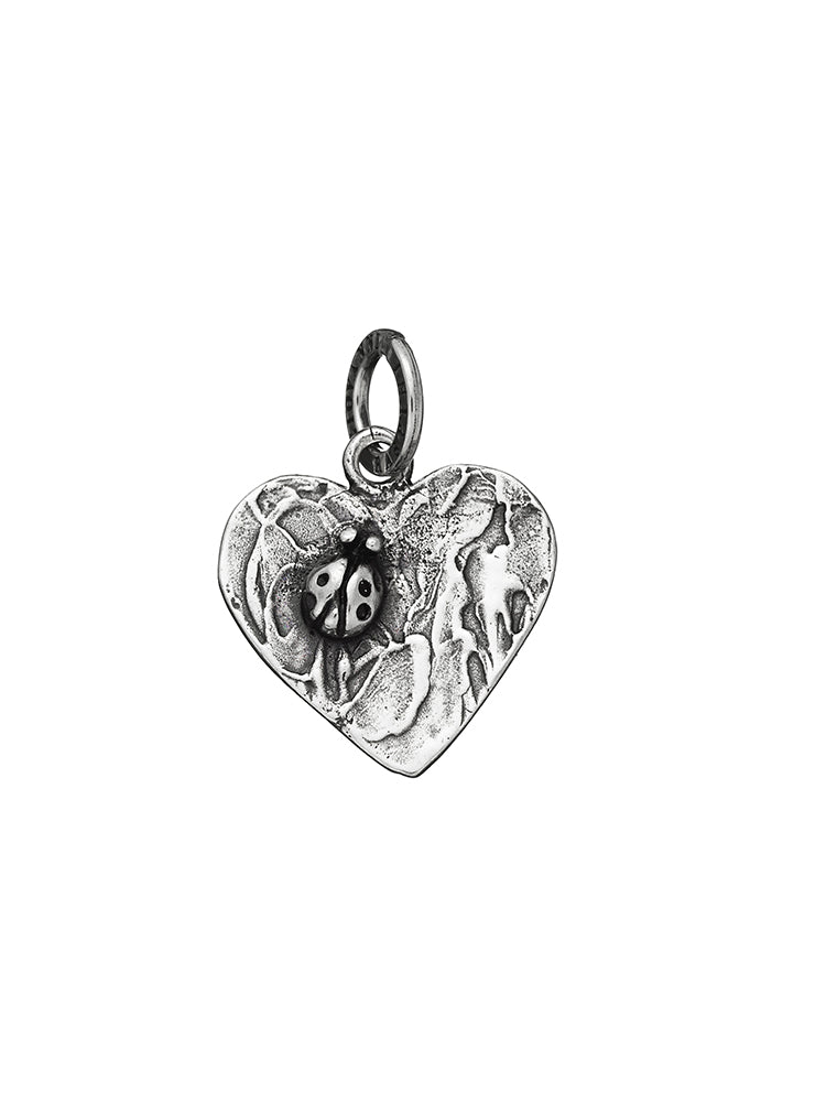 CHARM DONNA LA COCCINELLA NEL CUORE IN ARGENTO 925 GIOVANNI RASPINI