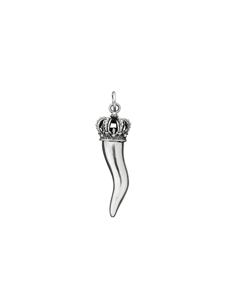 CHARM DONNA CORNO MEDIO CORONA IN ARGENTO 925 GIOVANNI RASPINI