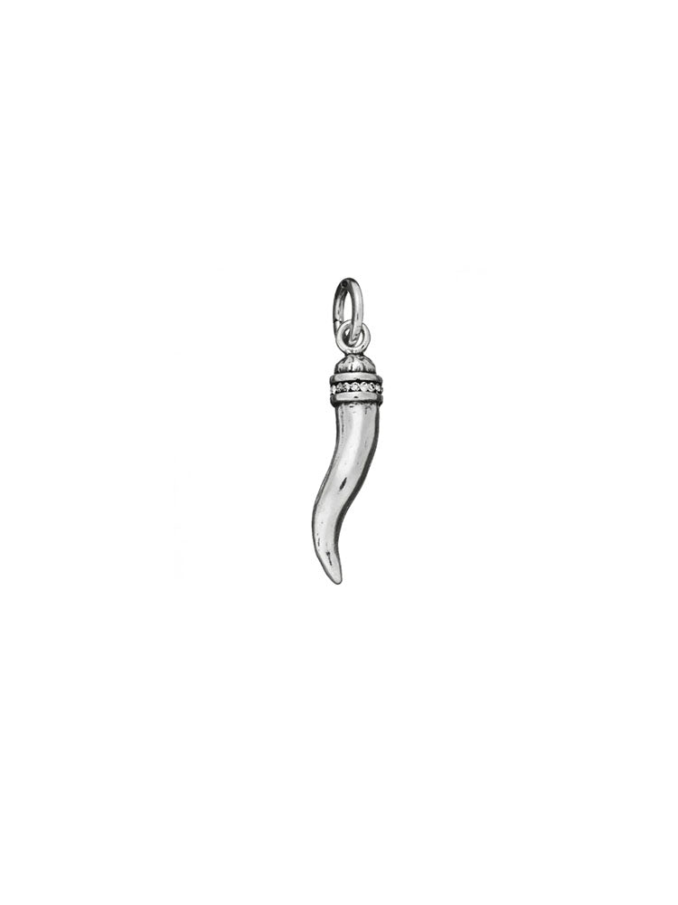 CHARM UNISEX CORNO CON CRISTALLI IN ARGENTO 925 GIOVANNI RASPINI