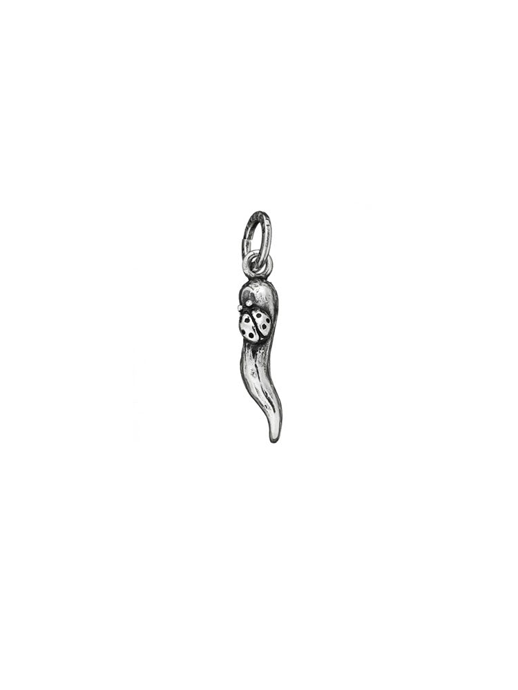 CHARM UNISEX CORNINO CON COCCINELLA IN ARGENTO 925 GIOVANNI RASPINI