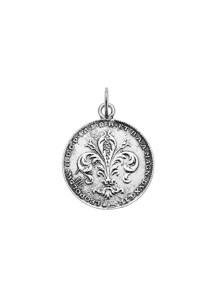 CHARM DONNA GIGLIO DI FIRENZE IN ARGENTO 925 GIOVANNI RASPINI