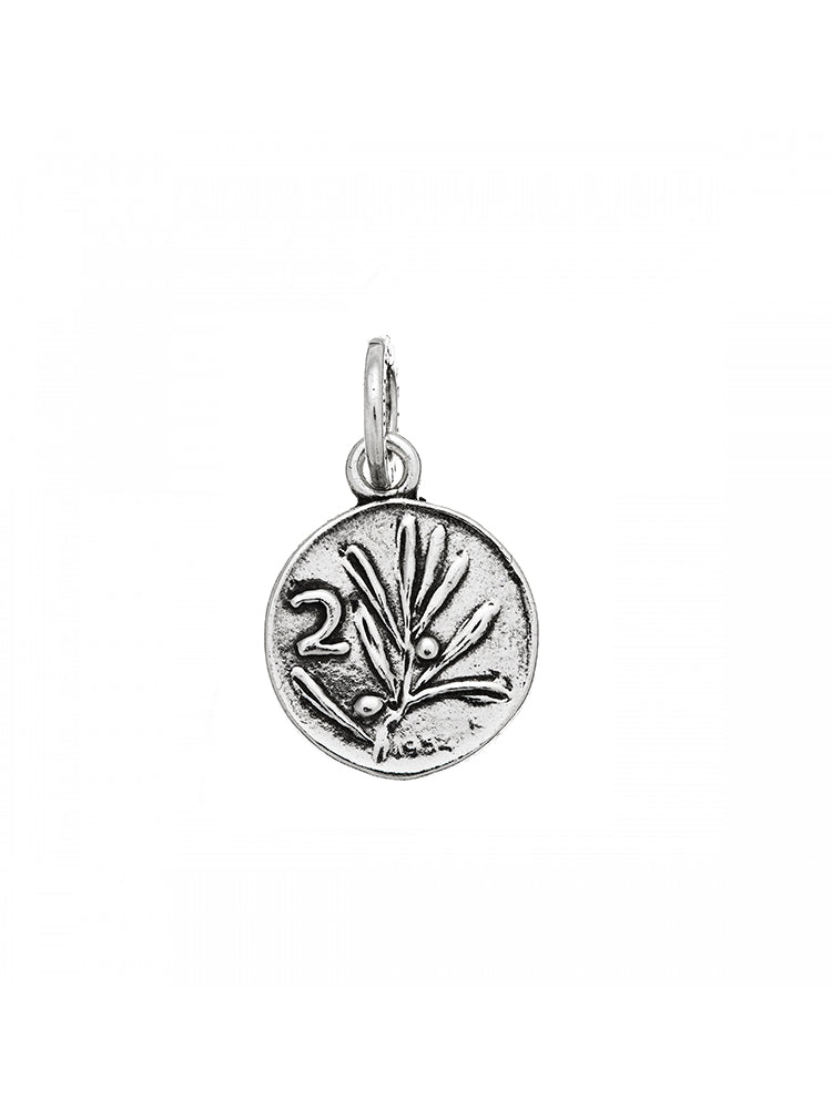 CHARM DONNA 2 LIRE IN ARGENTO 925 GIOVANNI RASPINI