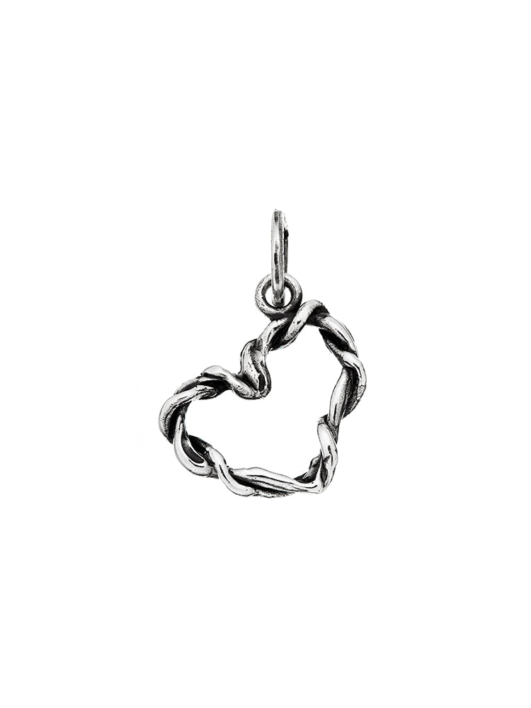 CHARM DONNA CUORE INTRECCI IN ARGENTO 925 GIOVANNI RASPINI