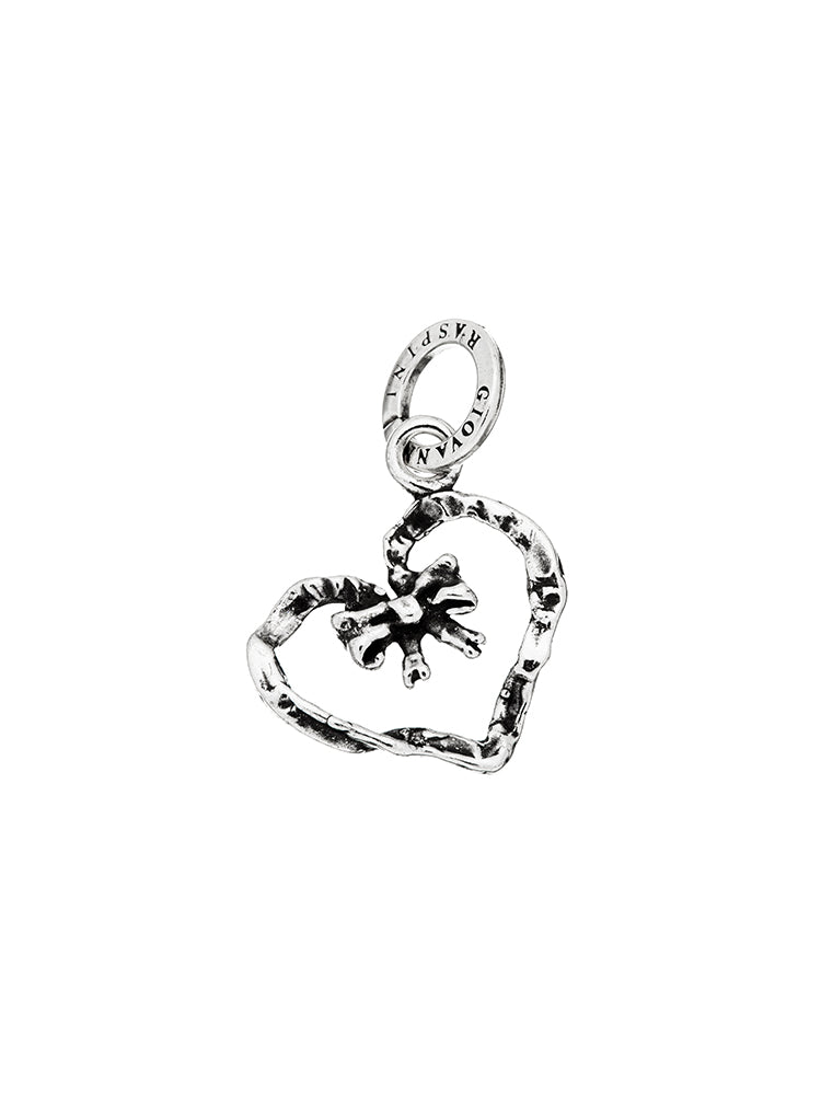 CHARM DONNA CUORE FIOCCO IN ARGENTO 925 GIOVANNI RASPINI