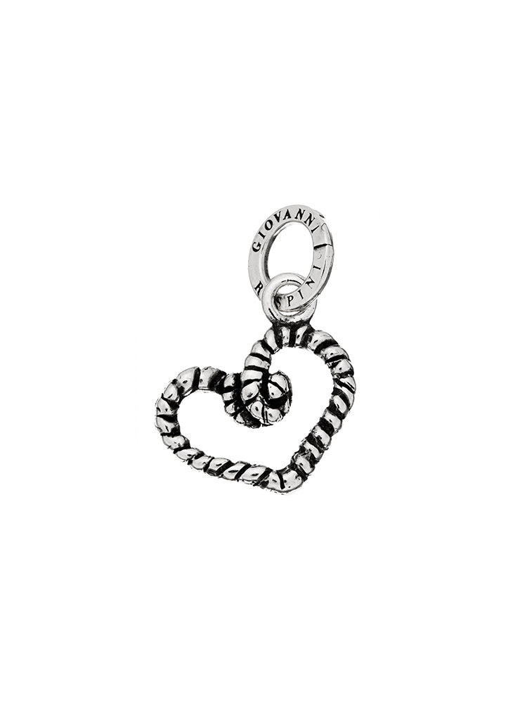 CHARM DONNA CUORE CORDA IN ARGENTO 925 GIOVANNI RASPINI