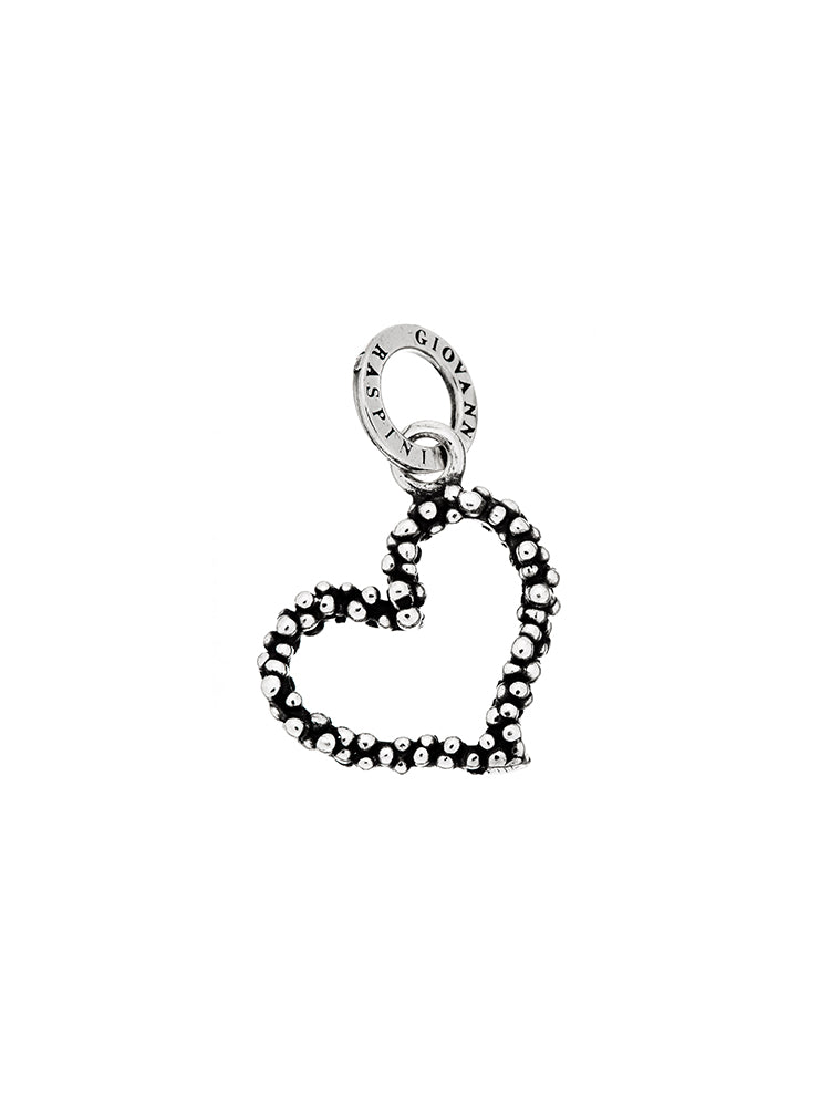 CHARM DONNA CUORE MIMOSA IN ARGENTO 925 GIOVANNI RASPINI