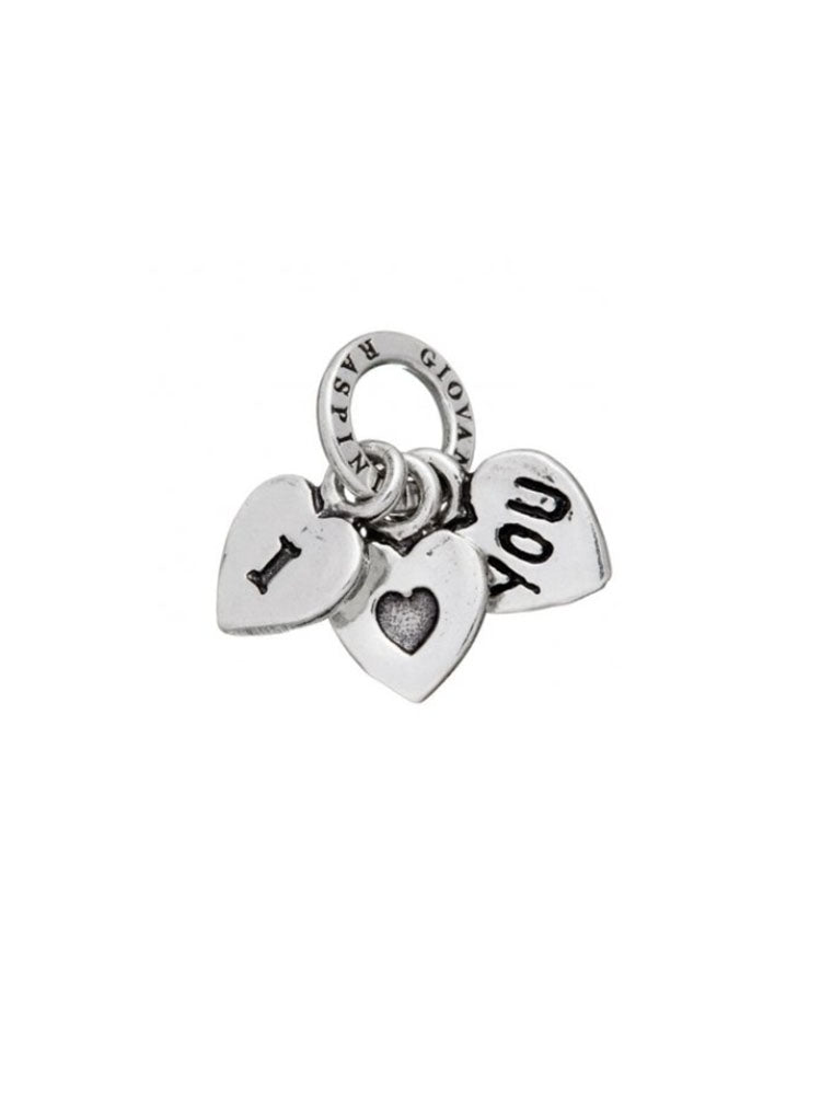 CHARM DONNA "I LOVE YOU" IN ARGENTO 925 GIOVANNI RASPINI