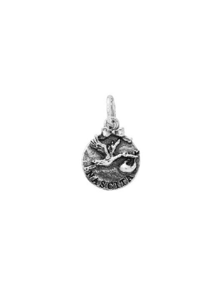CHARM UNISEX MEDAGLIA NASCITA IN ARGENTO 925 GIOVANNI RASPINI