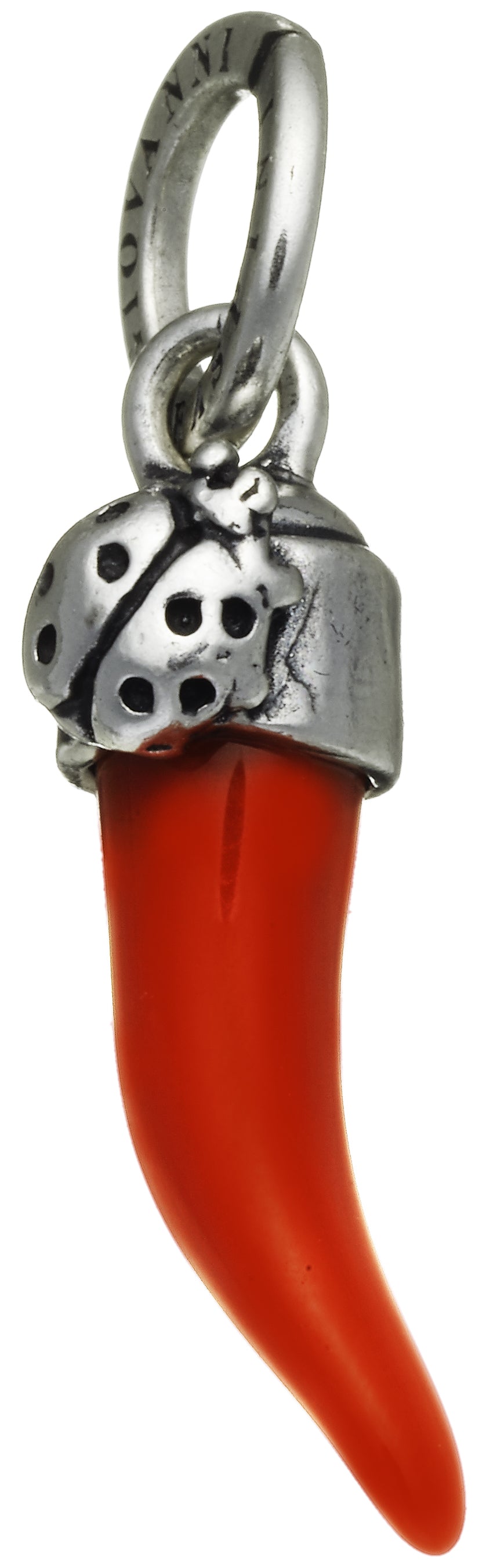 CHARM DONNA CORNO COCCINELLA IN ARGENTO 925 GIOVANNI RASPINI