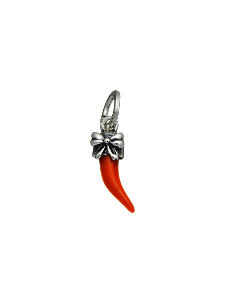 CHARM DONNA CORNO FIOCCO IN ARGENTO 925 GIOVANNI RASPINI