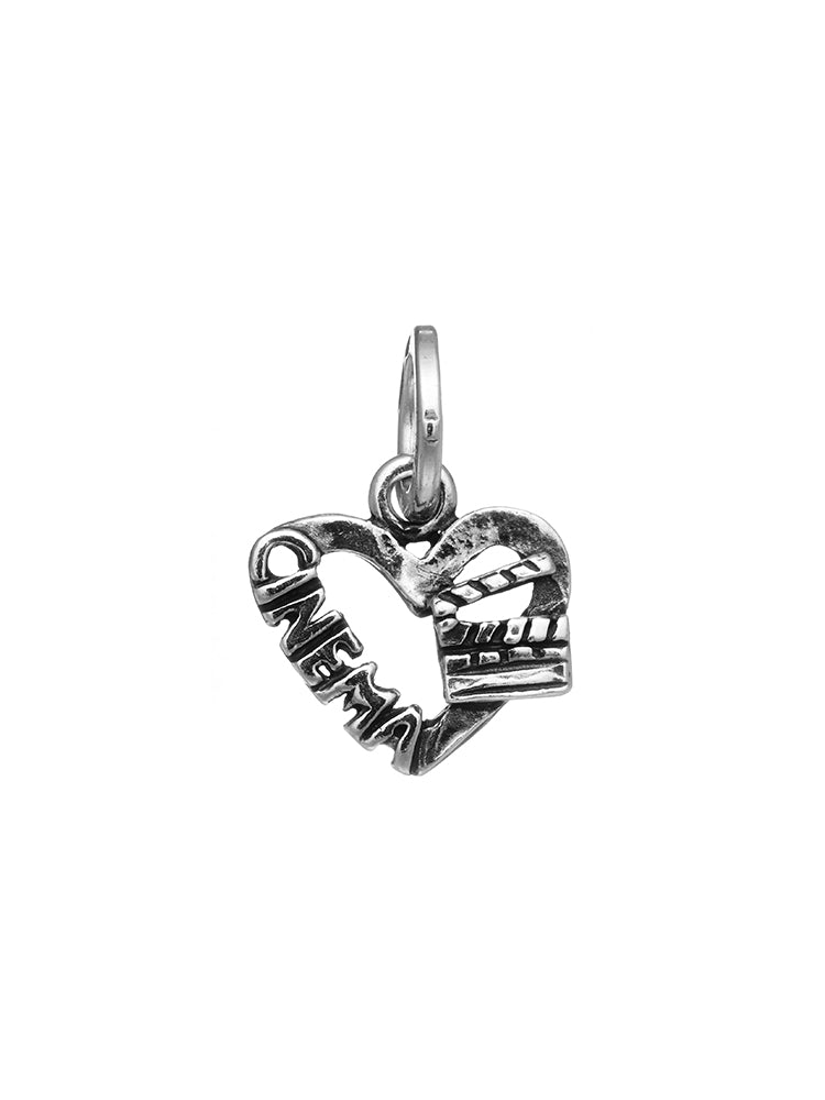 CHARM DONNA CUORE CINEMA IN ARGENTO 925 GIOVANNI RASPINI