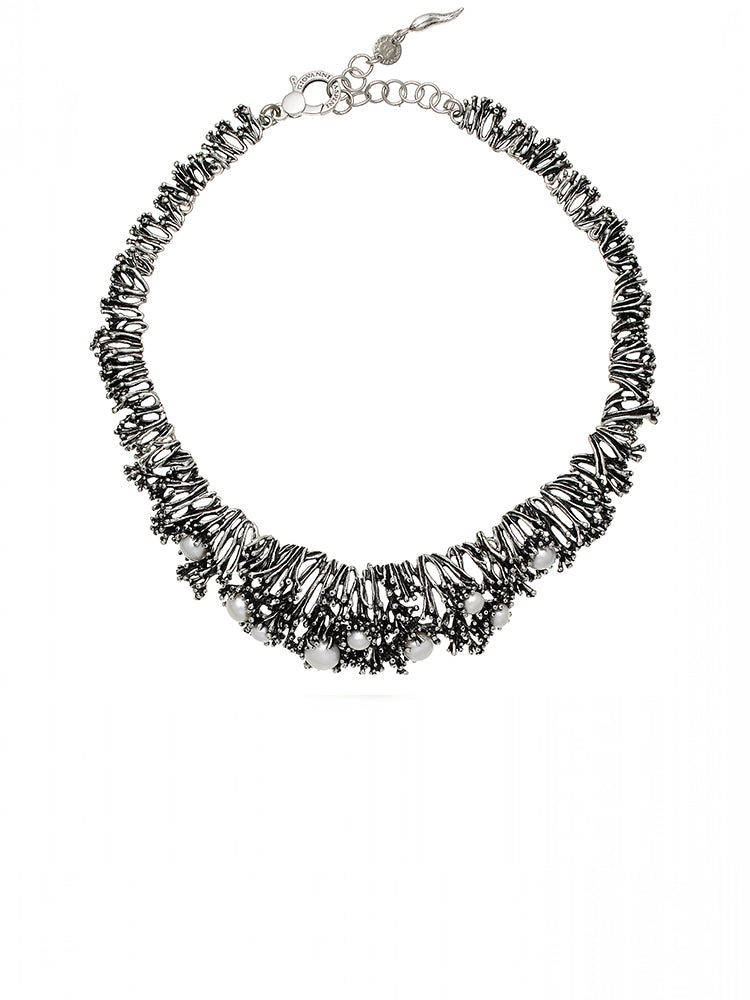 COLLANA DONNA ANEMONE 45 CM IN ARGENTO 925 GIOVANNI RASPINI.