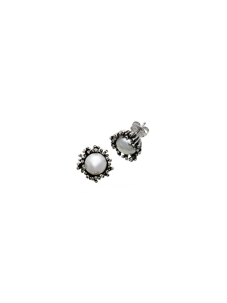 ORECCHINI DONNA BOTTONE ANEMONE IN ARGENTO 925 GIOVANNI RASPINI