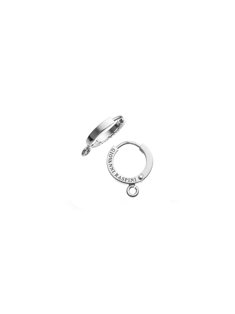 ORECCHINI DONNA HUGGIE BASE CHARMS IN ARGENTO 925 GIOVANNI RASPINI.