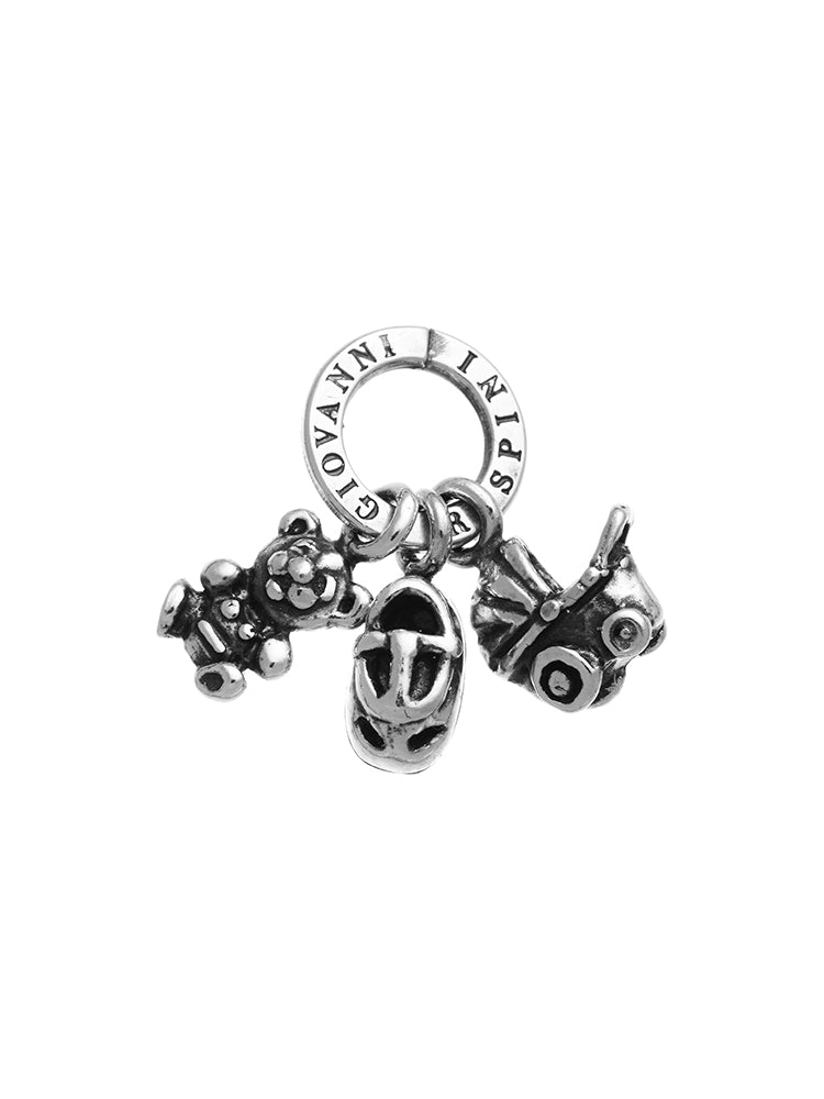 CHARM DONNA BABY TRIS IN ARGENTO 925 GIOVANNI RASPINI