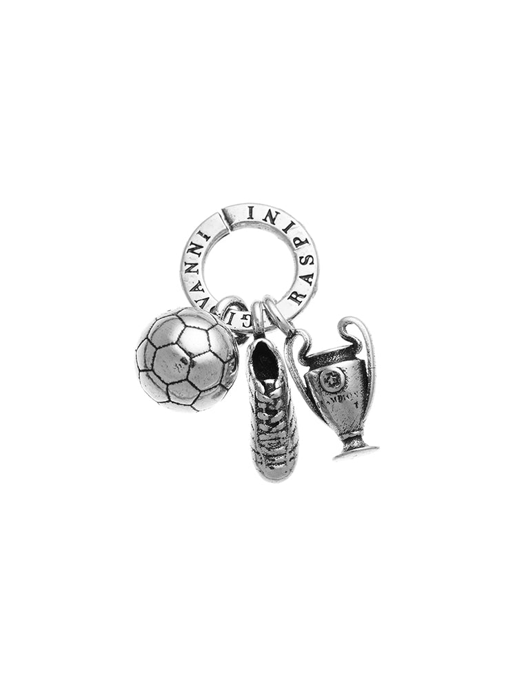 CHARM UNISEX CALCIO TRIS IN ARGENTO 925 GIOVANNI RASPINI
