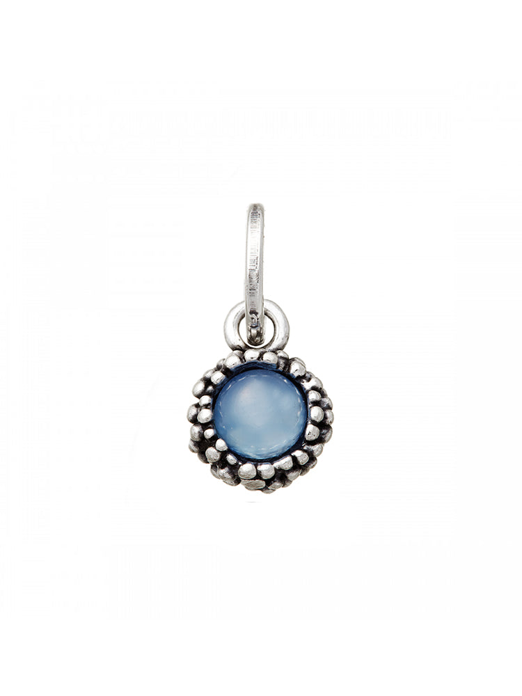 CHARM DONNA AGATA BLU PERLAGE IN ARGENTO 925 GIOVANNI RASPINI