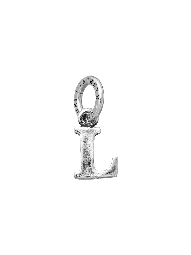 CHARM UNISEX LETTERA LOGO L IN ARGENTO 925 GIOVANNI RASPINI