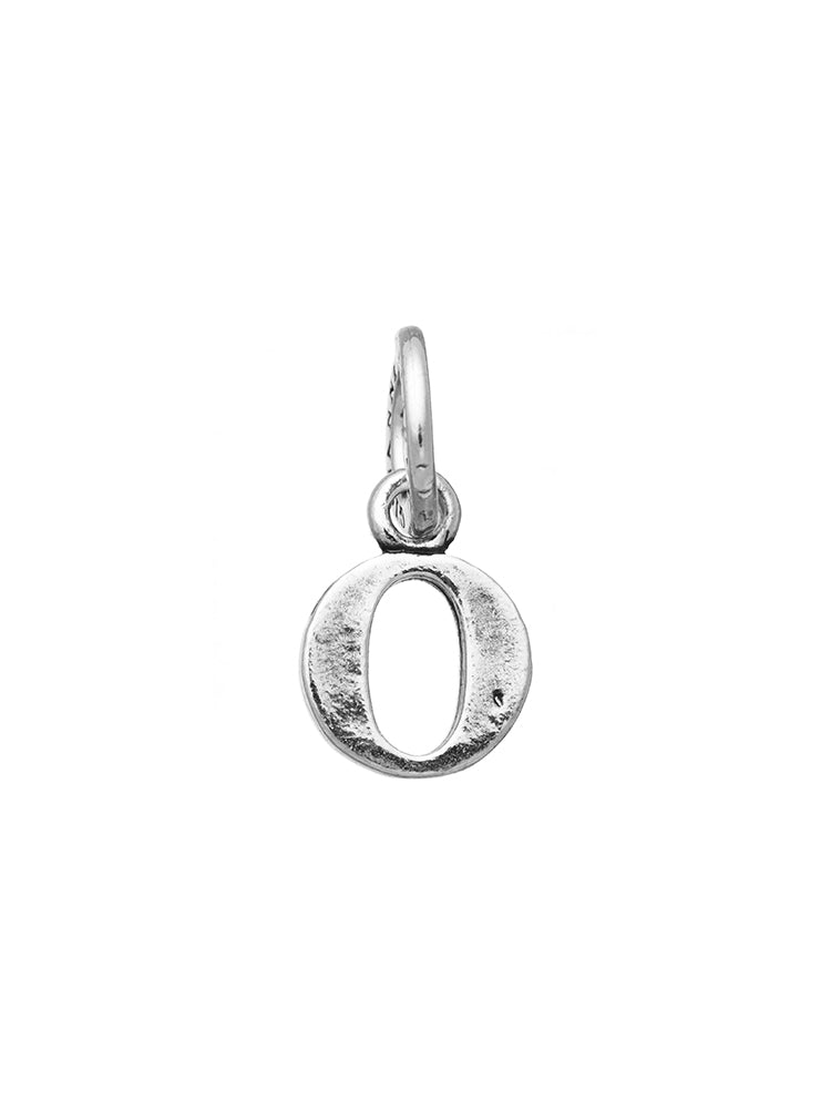 CHARM UNISEX LETTERA LOGO O IN ARGENTO 925 GIOVANNI RASPINI