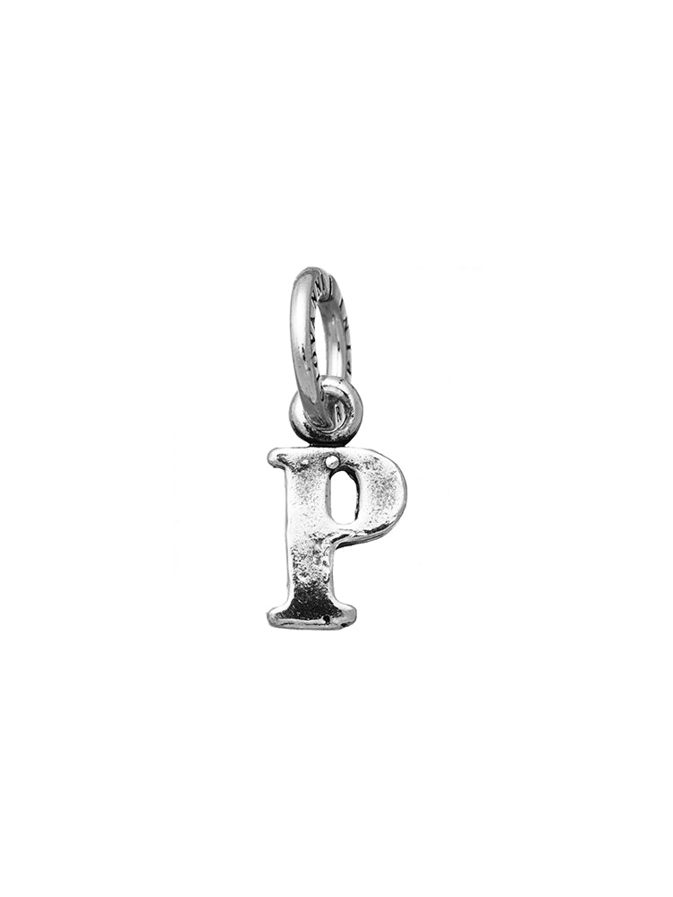 CHARM UNISEX LETTERA LOGO P IN ARGENTO 925 GIOVANNI RASPINI