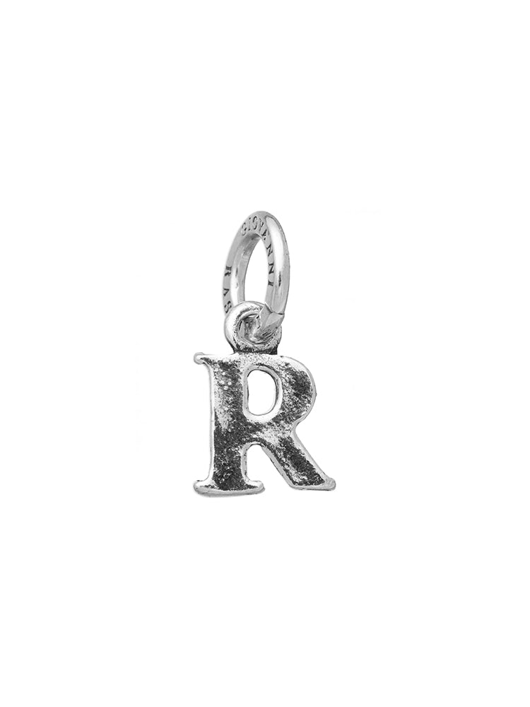 CHARM UNISEX LETTERA LOGO R IN ARGENTO 925 GIOVANNI RASPINI