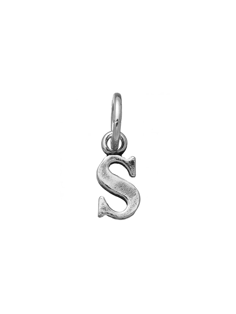 CHARM UNISEX LETTERA LOGO S IN ARGENTO 925 GIOVANNI RASPINI