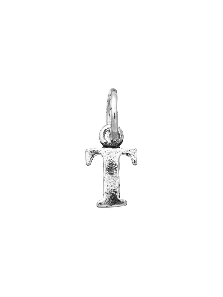 CHARM UNISEX LETTERA LOGO T IN ARGENTO 925 GIOVANNI RASPINI