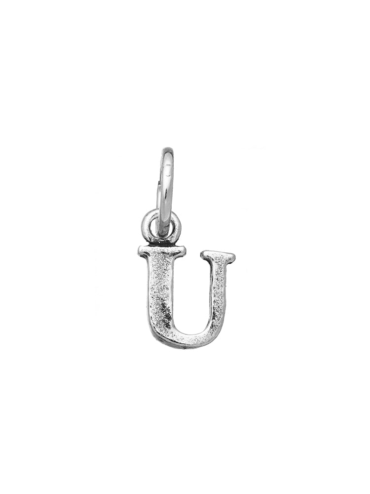 CHARM UNISEX LETTERA LOGO U IN ARGENTO 925 GIOVANNI RASPINI