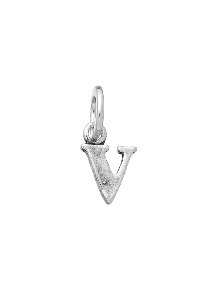 CHARM UNISEX LETTERA LOGO V IN ARGENTO 925 GIOVANNI RASPINI