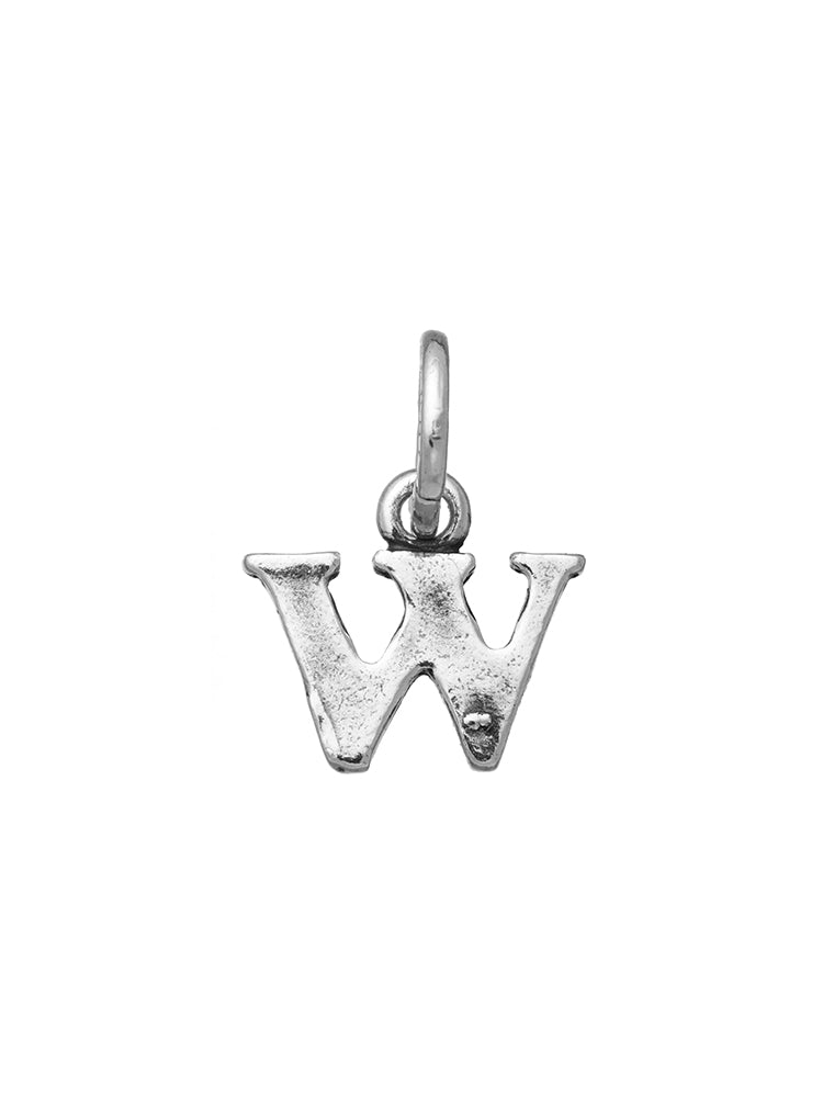 CHARM UNISEX LETTERA LOGO W IN ARGENTO 925 GIOVANNI RASPINI