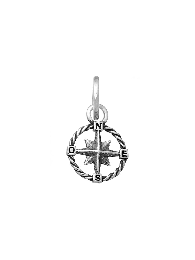 CHARM UNISEX MINI ROSA DEI VENTI IN ARGENTO 925 GIOVANNI RASPINI