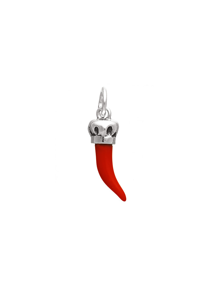 CHARM DONNA CORNO ROSSO CHEF IN ARGENTO 925 GIOVANNI RASPINI