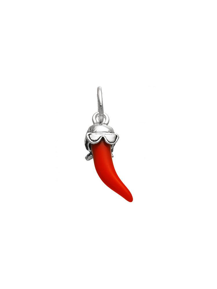 CHARM DONNA CORNO ROSSO BANDANA IN ARGENTO 925 GIOVANNI RASPINI