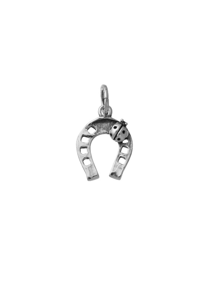 CHARM UNISEX FERRO DI CAVALLO CON COCCINELLA IN ARGENTO 925 GIOVANNI RASPINI