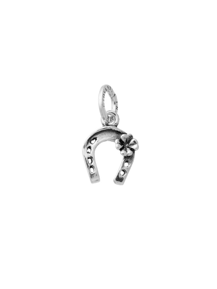 CHARM UNISEX FERRO DI CAVALLO E QUADRIFOGLIO IN ARGENTO 925 GIOVANNI RASPINI